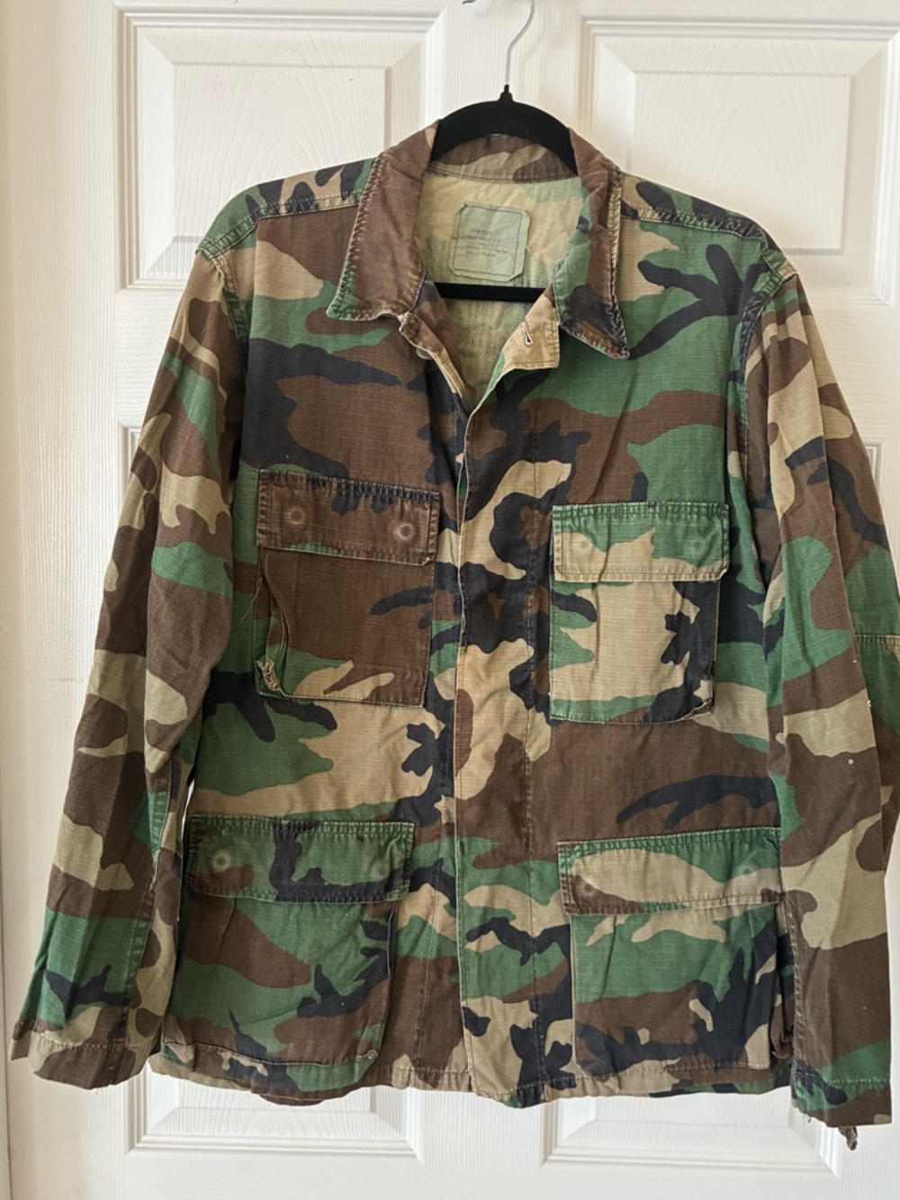 Vintage US Army Woodland Camouflage Field Jacket - Woodland Camo Durable